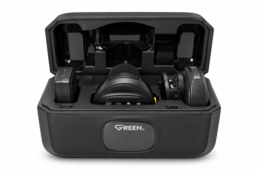 ميكروفون جرين اللاسلكي 2 في 1 – GREEN ECO GE-MI03