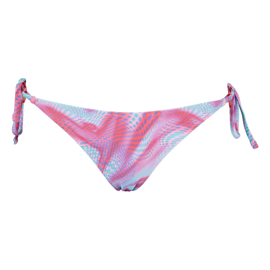 Don't Call Me Jennyfer, Women Abstract Print Tie Closure Bikini Bottom, Multicolor