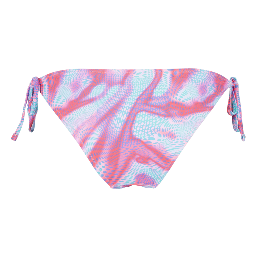 Don't Call Me Jennyfer, Women Abstract Print Tie Closure Bikini Bottom, Multicolor