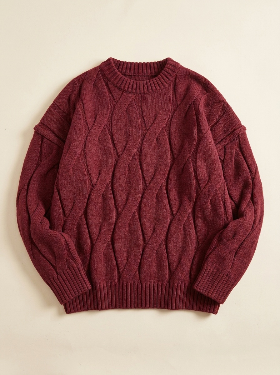 Ripple, Sculpted Cable Knit Sweater
