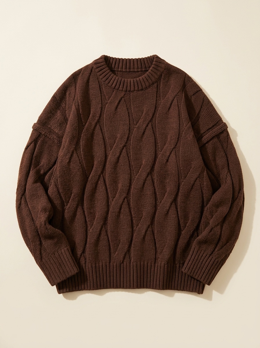 Ripple, Sculpted Cable Knit Sweater