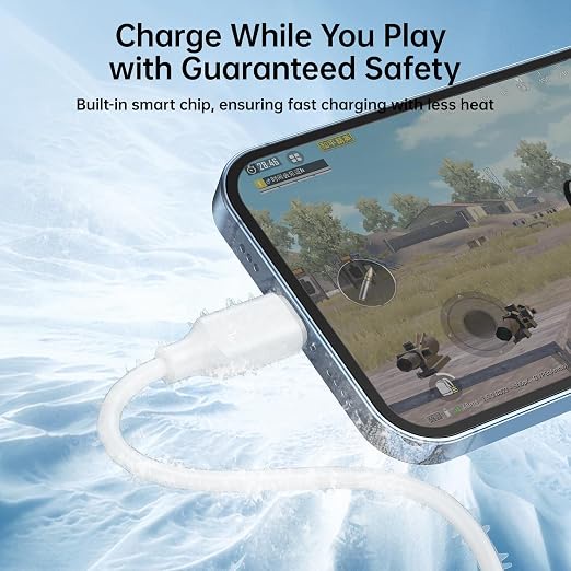    جوي رووم فاست تشارجر داتا كابل  (يو إس بي - إيه - تو - لايتينج  )( 3أمبير )( 1متر ) joyroom Fast Charging Data Cable (USB-A TO LIGHTNING)( 3A) ( 1M )  S-A9