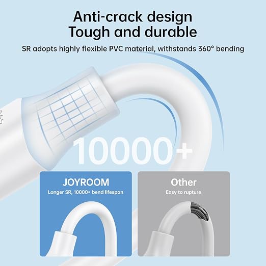    جوي رووم فاست تشارجر داتا كابل  (يو إس بي - إيه - تو - لايتينج  )( 3أمبير )( 1متر ) joyroom Fast Charging Data Cable (USB-A TO LIGHTNING)( 3A) ( 1M )  S-A9