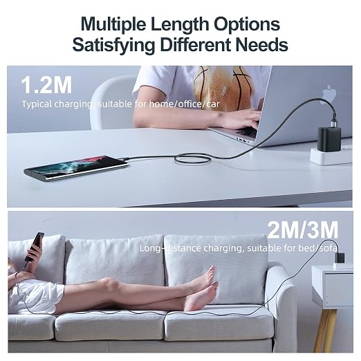 جوي رووم فاست تشارجر داتا كابل (يو إس بي -إيه -تو- لايتينج) (3 أمبير) (1.2 متر) joyroom Fast Charging Data Cable (USB-A TO Lightning) (3A) (1.2M) S-A10 
