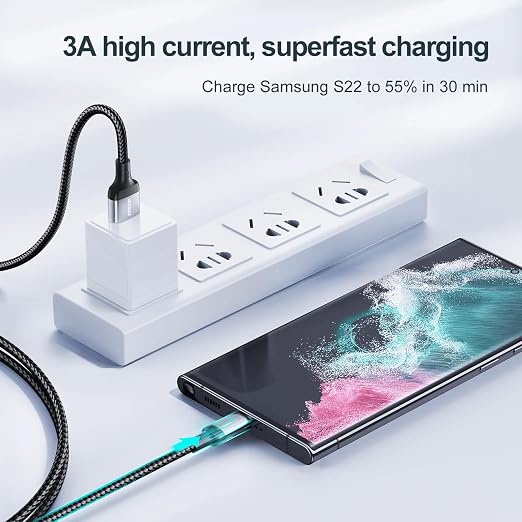 جوي رووم فاست تشارجر داتا كابل (يو إس بي -إيه -تو- لايتينج) (3 أمبير) (1.2 متر) joyroom Fast Charging Data Cable (USB-A TO Lightning) (3A) (1.2M) S-A10 