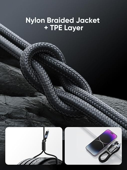    جوي رووم فاست تشارجر داتا كابل  (تايب سي - تو - لايتينج  )( 30 وات)( 1متر ) joyroom Digital Display Fast Charging Data Cable (Type-C TO LIGHTNING)( 20W) ( 1.2M )  S-CL020A16