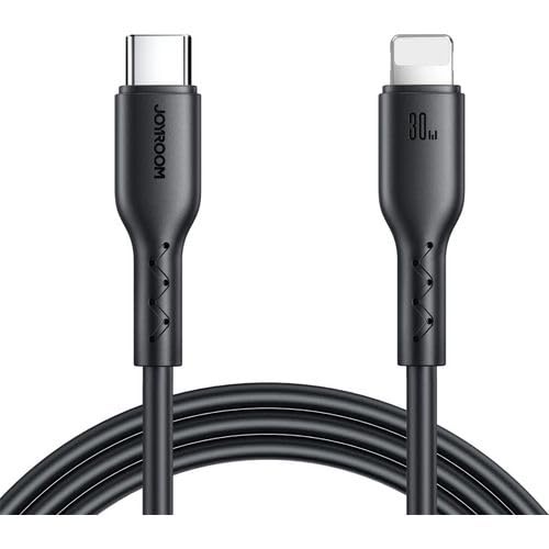    جوي رووم فاست تشارجر داتا كابل  (تايب سي - تو - لايتينج  )( 30 وات)(1.2متر ) joyroom Fast Charging Data Cable (Type-C TO LIGHTNING)( 30W) ( 1.2M )  S-A11