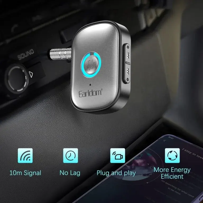 Earldom ET-BR16 Bluetooth 5.3 AUX Wireless Audio Receiver