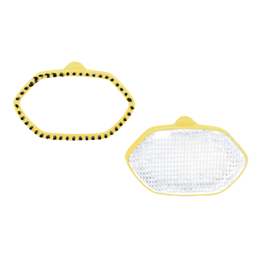 Tchibo, Steaming Brush With Bottle Extension, Yellow and Black