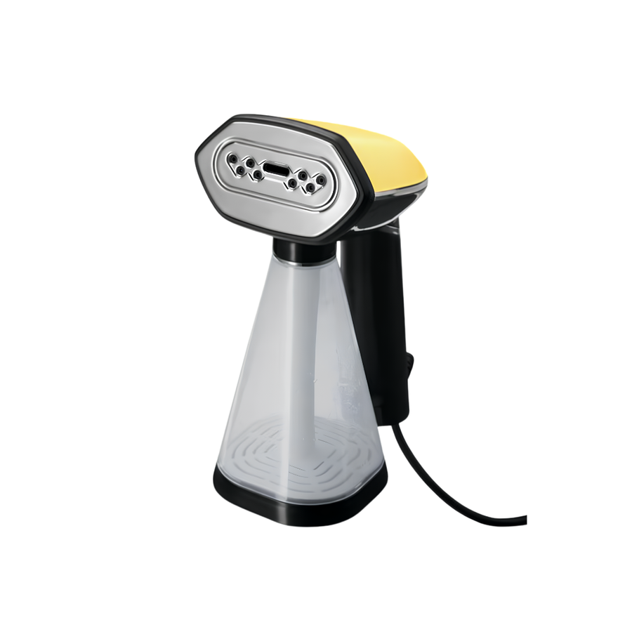 Tchibo, Steaming Brush With Bottle Extension, Yellow and Black
