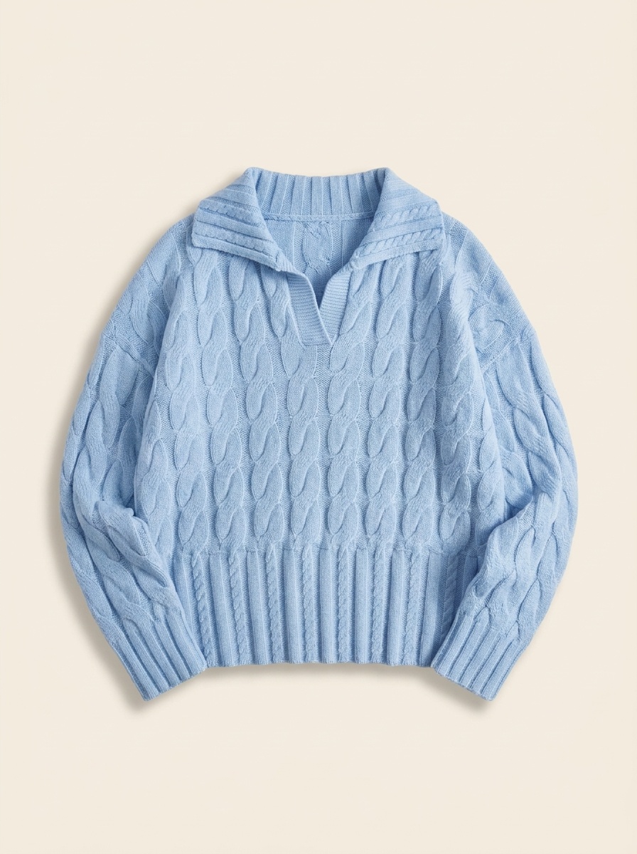 Harbor, Cable Knit Polo