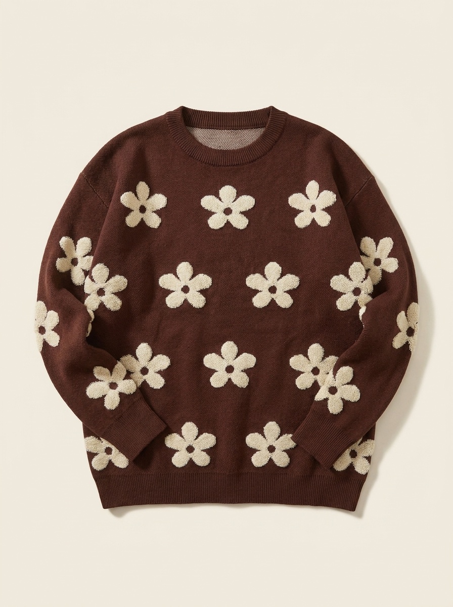 Pollen, Floral Knit Sweater