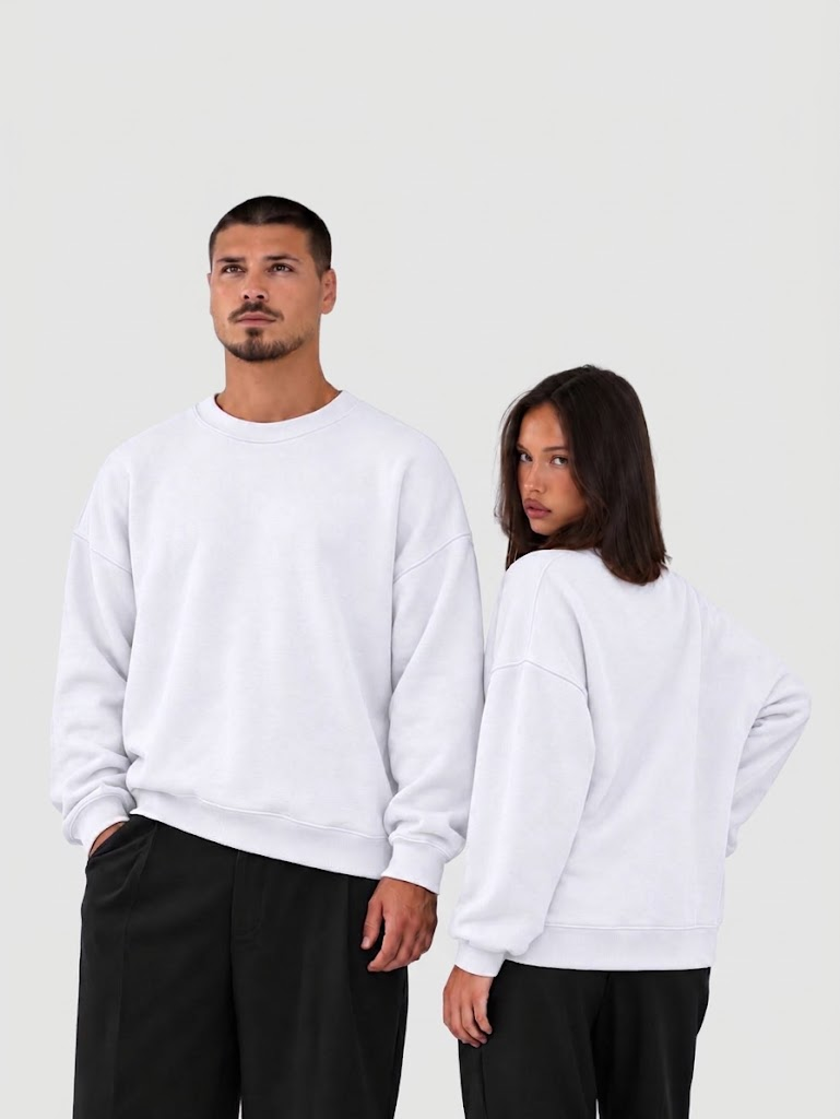 Plain Round-Neck Cotton T-Shirt Unisex | تيشيرت راوند سادة قطن يونيسكس