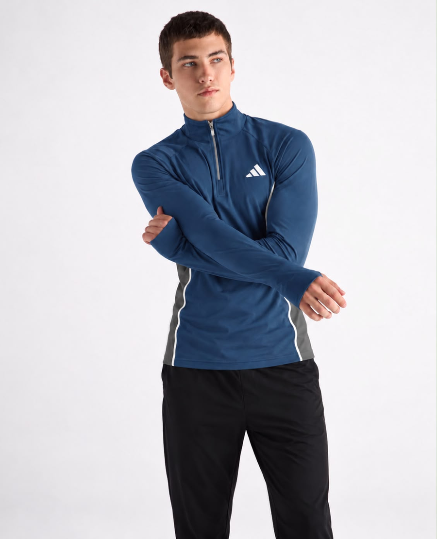 Half-Zip Dip-Dye T-Shirt | تيشيرت نص سوستة غطس
