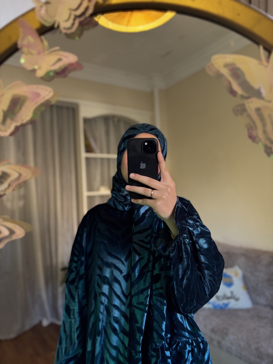 اسدال قطيفه لون بترولي