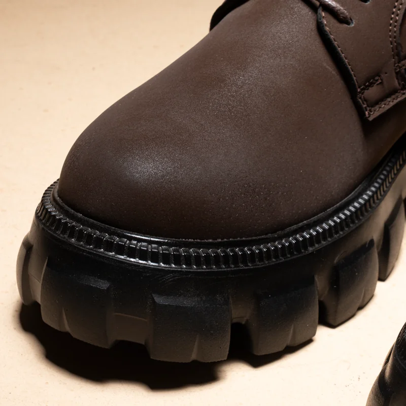 حذاء جلد رجالي Chunky Sole