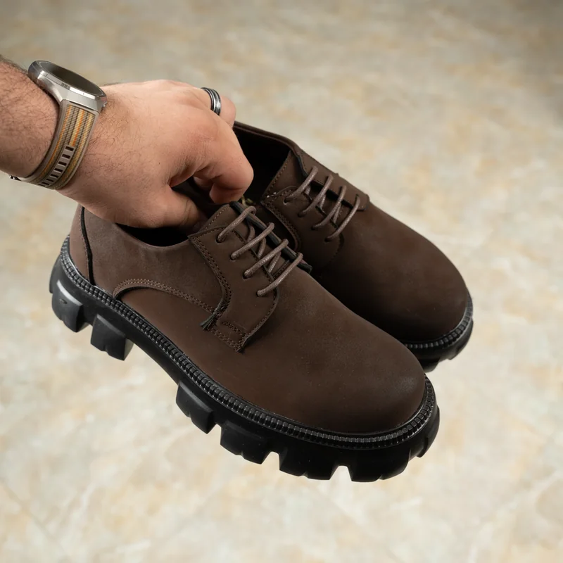 حذاء جلد رجالي Chunky Sole