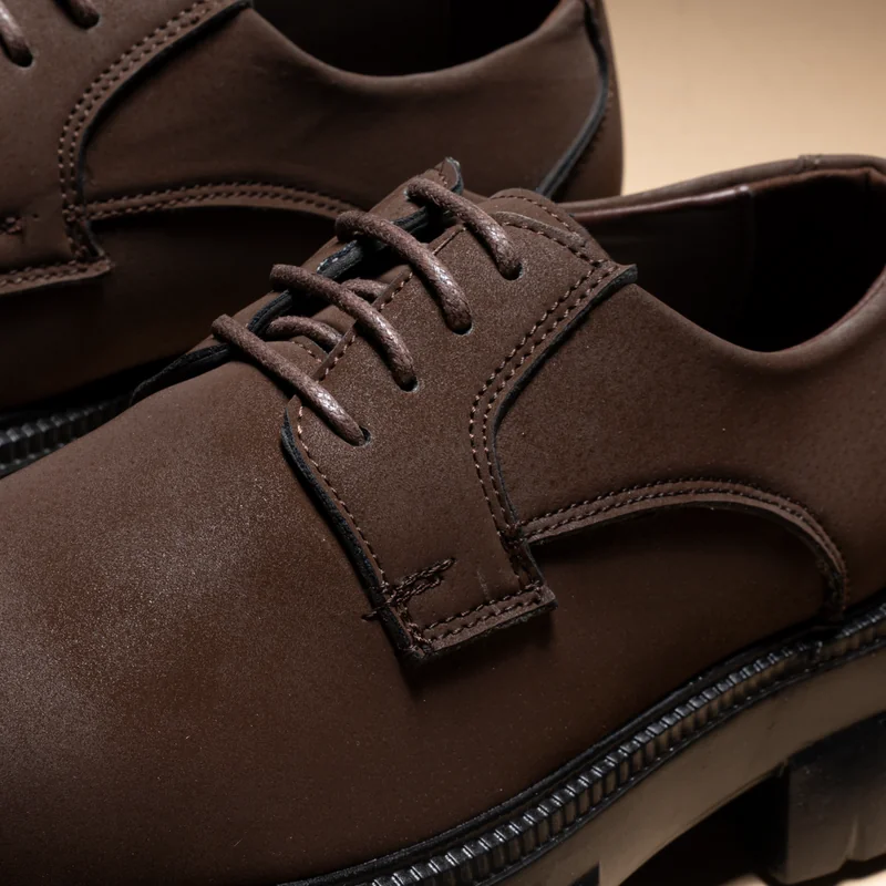 حذاء جلد رجالي Chunky Sole
