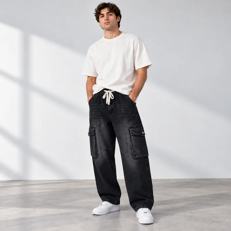 بنطلون Cargo Jeans رجالي