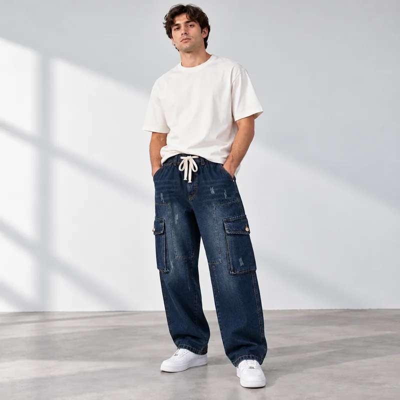 بنطلون Cargo Jeans رجالي