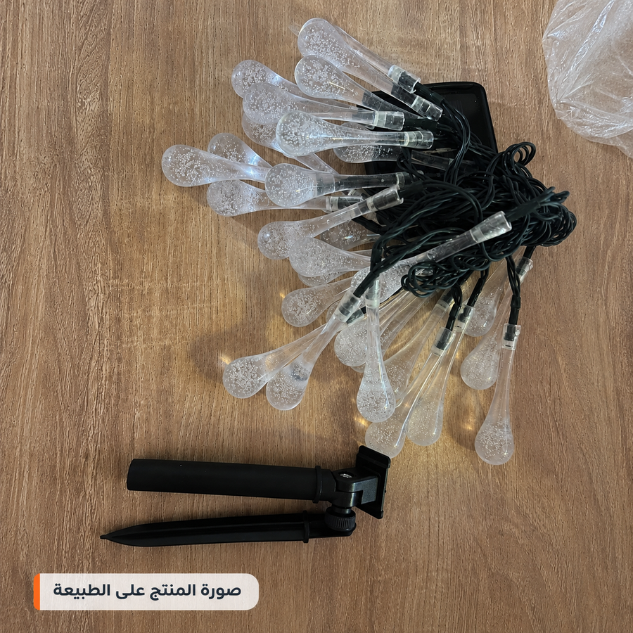 لمبات زينة ديكورية بالطاقة الشمسية – 30 لمبة بطول 6.5 متر