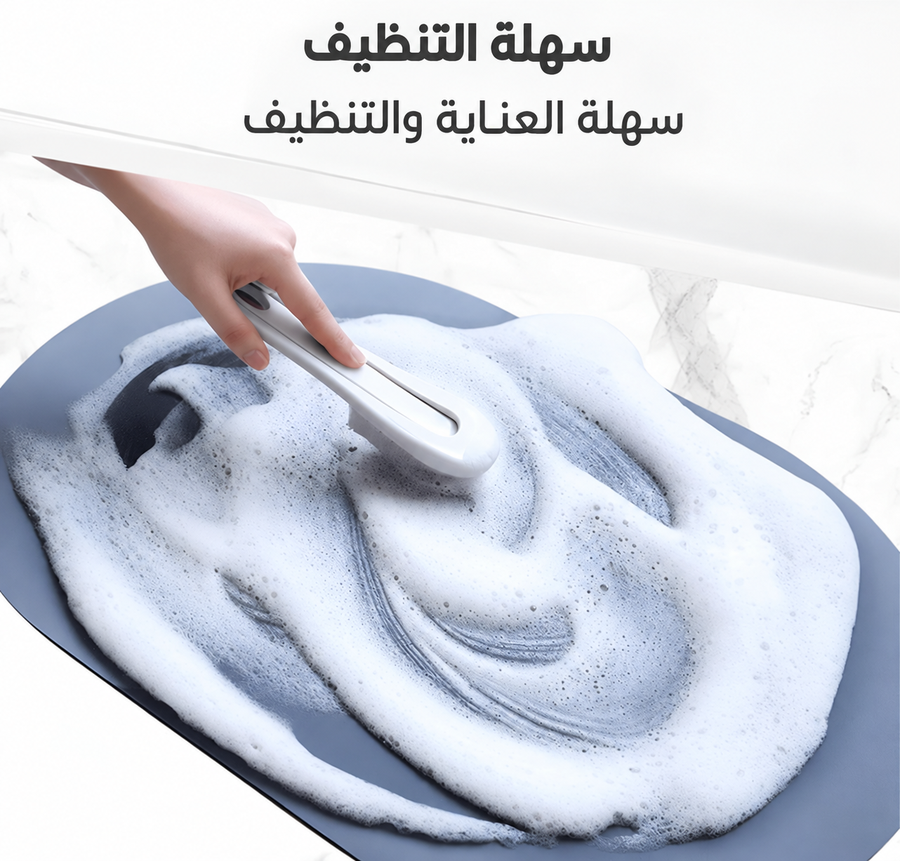 جردل سوبر فلات Mop لتنظيف الأرضيات + دواسة حمام فائقة الإمتصاص هدية