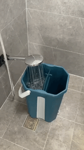 جردل سوبر فلات Mop لتنظيف الأرضيات + دواسة حمام فائقة الإمتصاص هدية