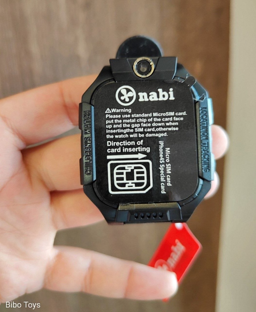 ساعة أطفال ذكية Nabi بشريحة اتصال وGPS لتتبع الموقع  + هدية مجانية مسدس فقاعات Kitty