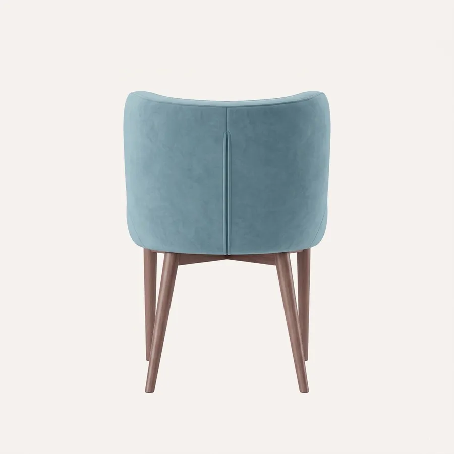 Quilted Velvet Wingback Dining Chair