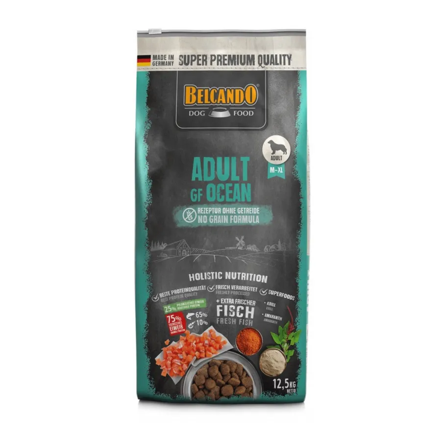 Belcando Dog Dry Food Adult Salmon/Poultry/Fish/Beef 4kg/12.5Kg