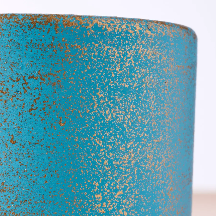 Chota Terracotta Mini Planter - Light Blue