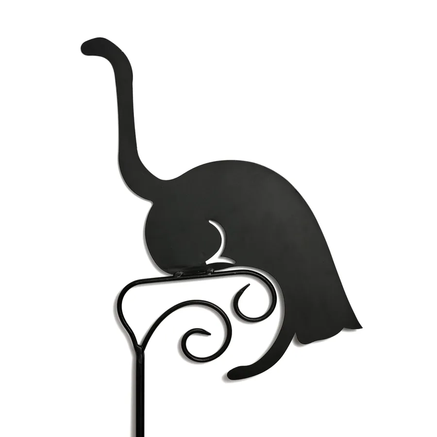 Priy Cat with Bell Garden Stake