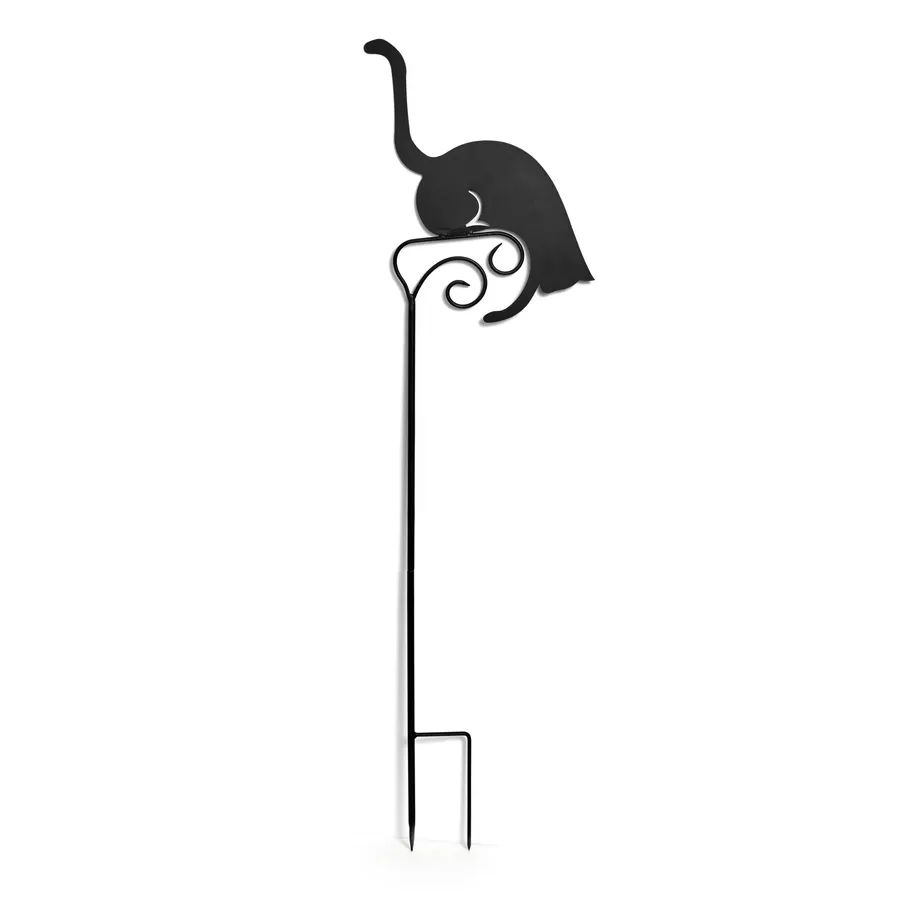 Priy Cat with Bell Garden Stake