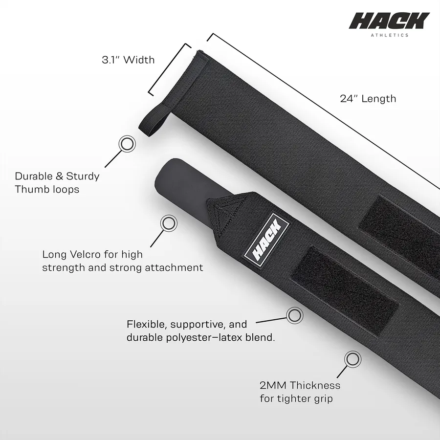 Hack Athletics Professional 24” Wrist Wrap - Flexible