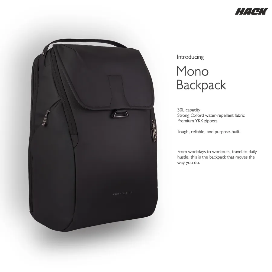 Hack Athletics Mono 30L Laptop Backpack for Work & Gym