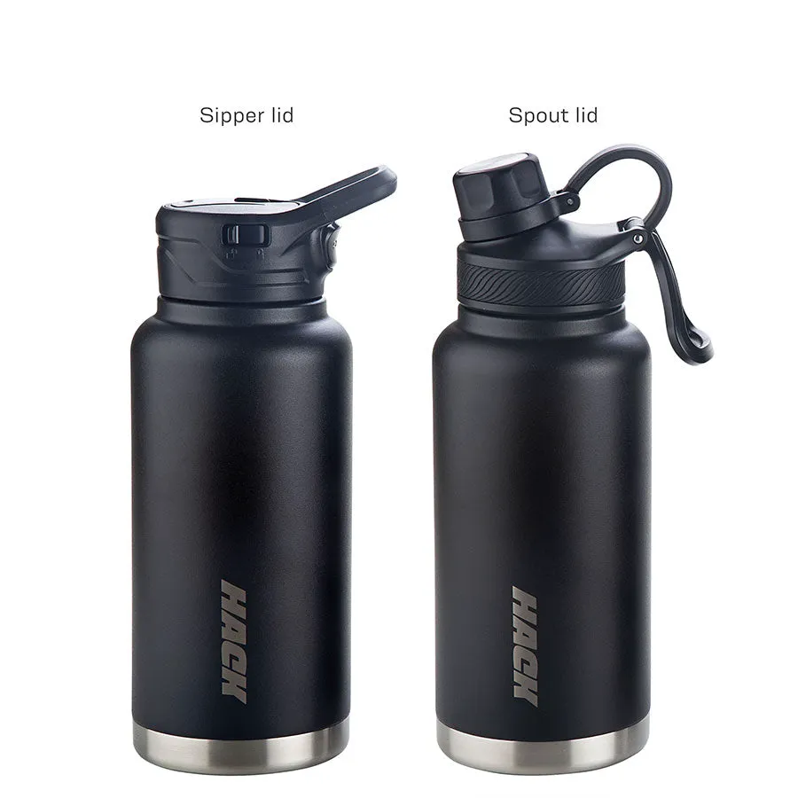 Hack Athletics Premium Hydra Water Bottle Black | 950ML