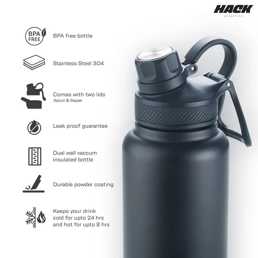 Hack Athletics Premium Hydra Water Bottle Blue | 950ML
