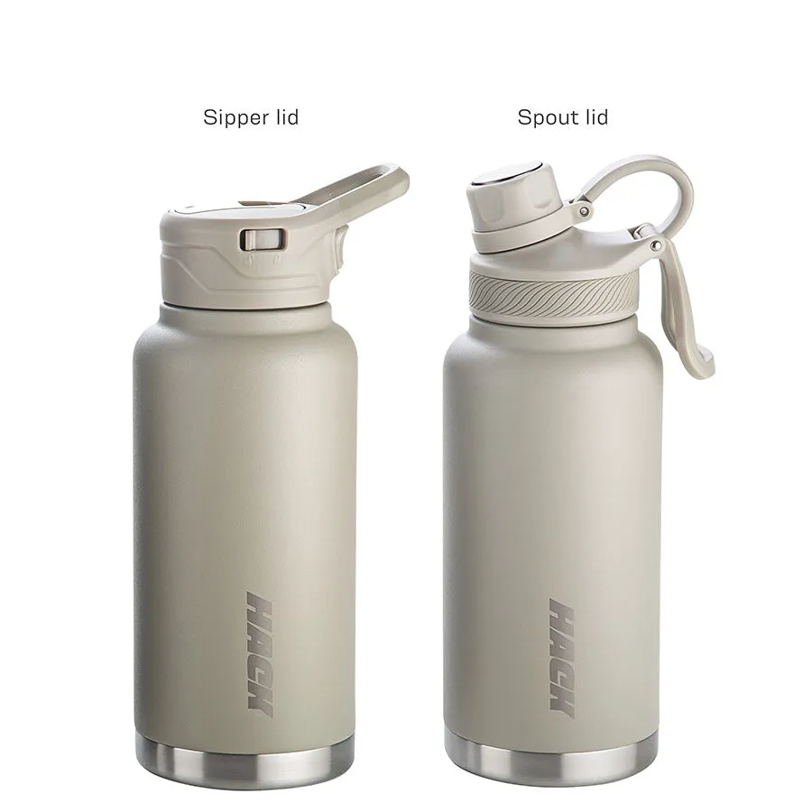 Hack Athletics Premium Hydra Water Bottle Beige | 950ML