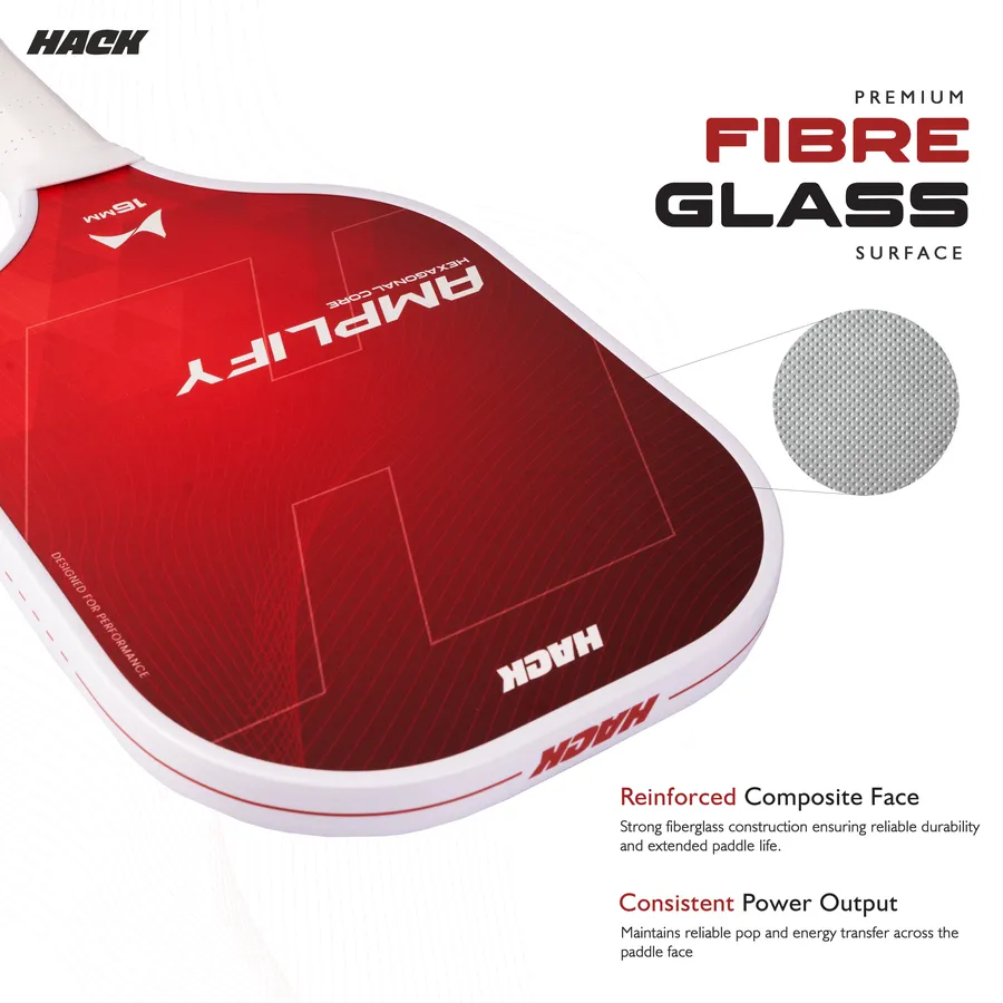 Hack Athletics Amplify Pro Pickleball Paddle Set (2 Paddles with cover , 2 Balls)