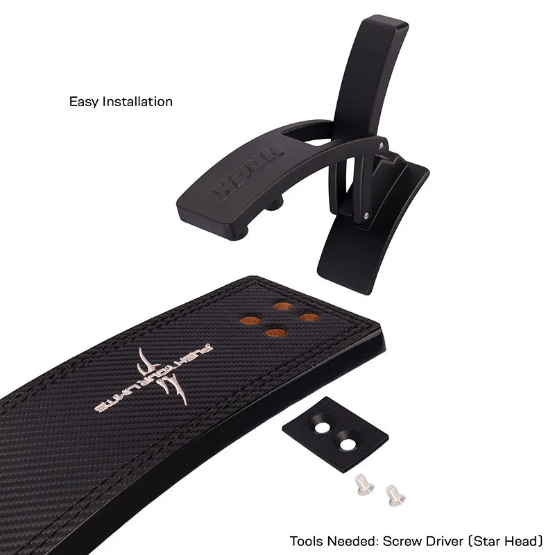 Hack Athletics Premium 13mm Lever Belt Carbon Fiber (2 Claw)