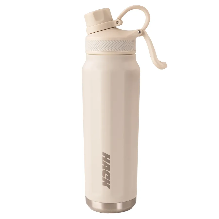 Hack Athletics Premium Aqua Water Bottle Cream | 709ML