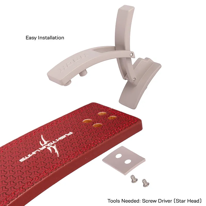 Hack Athletics Premium 13mm Lever Belt Signature Red (2 Claw)
