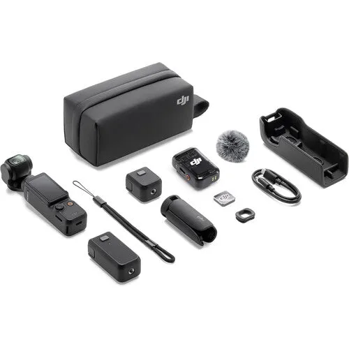 DJI Osmo Pocket 3 Creator Combo 3-Axis Stabilized 4K Handheld Camera with Rotatable Touchscreen