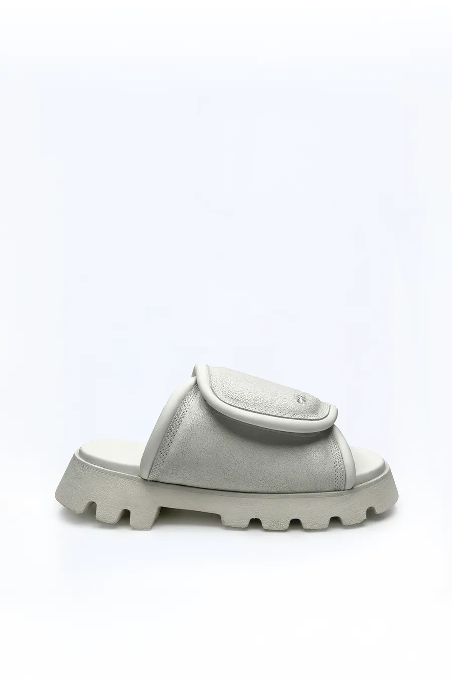 padded leather slide flip flop